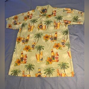 Big Dogs Vintage shirt beer bottle design polo size large